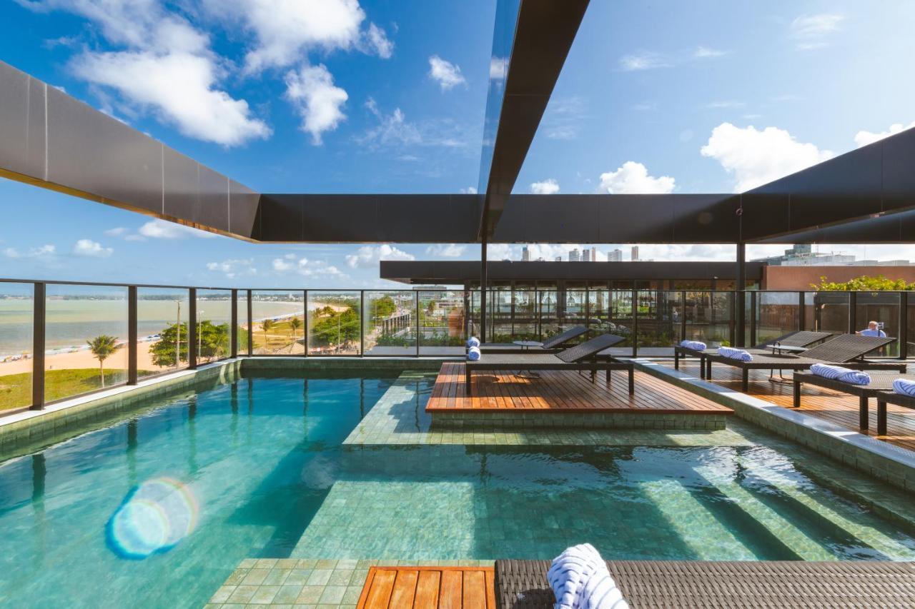 Ba'Ra Hotel João Pessoa エクステリア 写真 Rooftop pool at the hotel