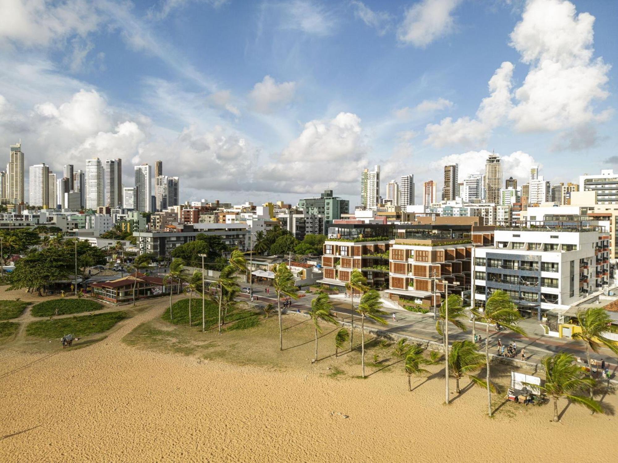 Ba'Ra Hotel João Pessoa エクステリア 写真 Aerial view of the new city of Fortaleza